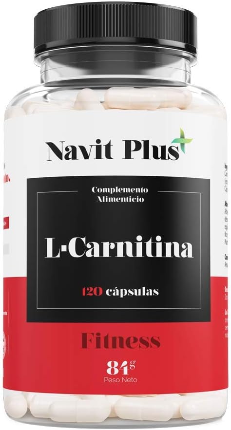 L CARNITINE-Navit Plus. Natural food supplement for weight loss and powerful sports fat burner. Earn greater energy contribution and resistance. Sports amino acids. 120 capsules