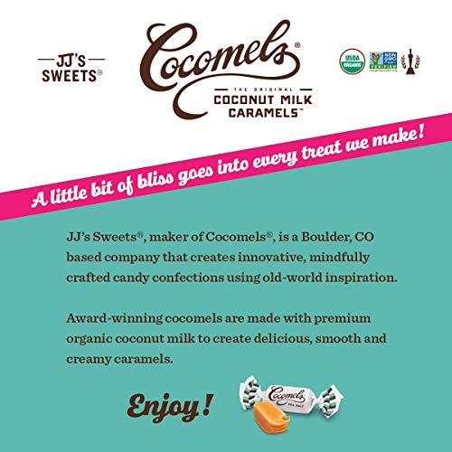 Coconut Milk Caramels, Sea Salt Flavor, Organic Candy, Dairy