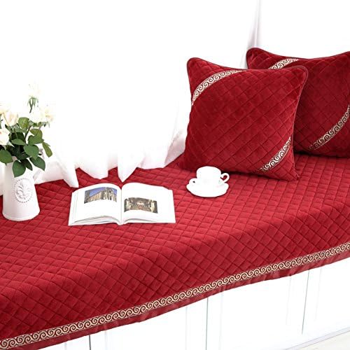 Winter thickening plush float window mat window mat padded non-slip cushion balcony tatami mat-B 90x120cm(35x47inch)