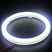 100MM Car Light LED Chips 72SMD Angel Eyes Halo Ring Headlight Warning Lamps 12V with Shell (white) 1 Pair