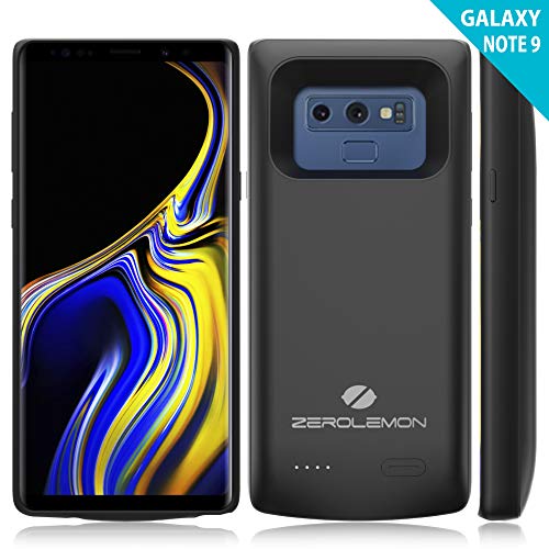 Samsung Galaxy Note 9 Battery Case, ZeroLemon Slim Power Galaxy Note 9 5000mAh Extended Battery with Soft TPU Full Edge Protection Case - Black