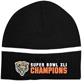 Chicago Bears Super Bowl XLI Champions Bellerophon Black Knit Hat