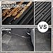 KIWI MASTER Floor Mats for 2009-2018 Dodge Ram 1500/2500/3500 Crew Cab, 2019-2024 Ram 1500 Classic Crew Cab All Weather Mat TPE Front & Rear 2 Row Slush Liners Set