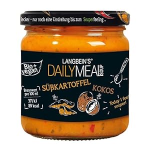 DAILY MEAL Süsskartoffel-Kokos Bio-Suppe im Glas, 350 ml