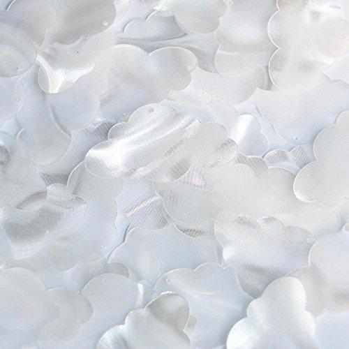 Sequin Cloud 1.5 inch Crystal Mirage Loose Paillettes. Made in USA. Large for display, accents, applique, arts, crafts, and embellishment.