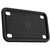 Rightcar Solutions Motorcycle License Plate Frame Premium Silicone, Rust-Proof, Rattle-Proof, Weather-Proof Plate Holder, Str