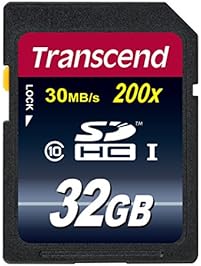 Transcend 32 GB Class 10 SDHC Flash Memory Card (TS32GSDHC10E)