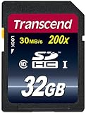 Transcend 32 GB Class 10 SDHC Flash Memory Card (TS32GSDHC10E)