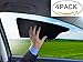 TuckVisor BLACKOUT Windshield Sunshade Car Sun Window Shade Visor Shades Sunshade Visors Extender 4 Pack