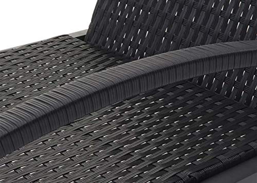 Mendler 2er-Set Sonnenliege HWC-E27, Relaxliege Gartenliege, Poly-Rattan - schwarz, Kissen Creme-beige – Bild 7