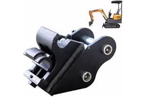 GZWSGHH Attachment Quick Hitch Attachments for Mini Excavators,Backhoe Attachment,for 1 To 1.5 Tons Excavators,90MM/3.54in Span,25MM/0.98in Hole Diameter(Quick Change Hitch)