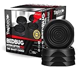 Bed Bug Interceptors 4 pack Bed Bug Trap Black. Design Ensures no Talcum Powder or Additional Products Needed. The Most Reliable Bed Bug Trap on the Market Black