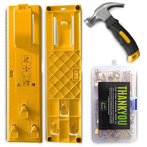 Picture Hanging Tool Kit with Level Easy Frame Picture Hanger Set