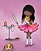 Set of 4 Art Prints for Girls Room African American Artwork Pink Purple Wall Art Posters for Child's Bedroom or Nursery 8x10 Dark skin Black Hair Girl