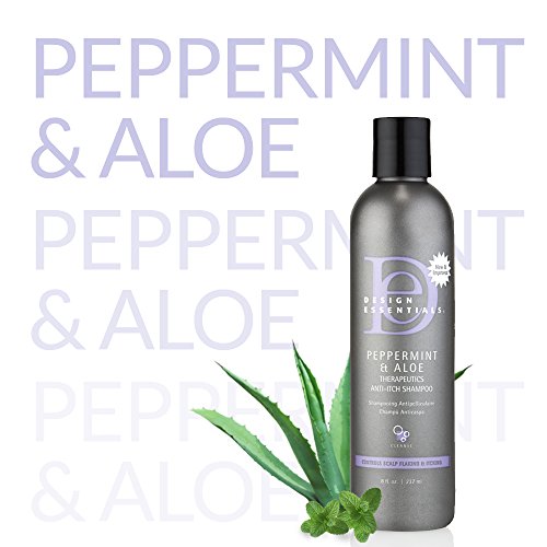 Design Essentials Peppermint & Aloe Therapeutics Anti-Itch Shampoo For Instant Scalp and Dandruff Relief - 8 Oz