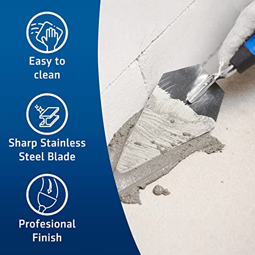 HOGARD 5" Pointing Bricklayer Trowel Premium Stainless Steel, with