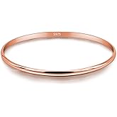 Minimalist Original 925 Sterling Silver Banglest Women DIY Stackable 1/2/3.Countless Set Bracelet 2MM Thick Diameter 60mm-65mm-68mm Jewelry Gift Wife Her