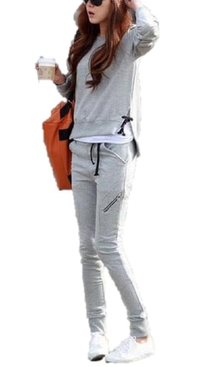 Amazon Co Jp おしゃれ な レディース セットアップ スウェット 上下