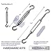 Windscreen4less Sun Shade Sail Hardware Kit - 8 Inches - Super Heavy Duty - for Rectangle and Square Sun Shade Sail