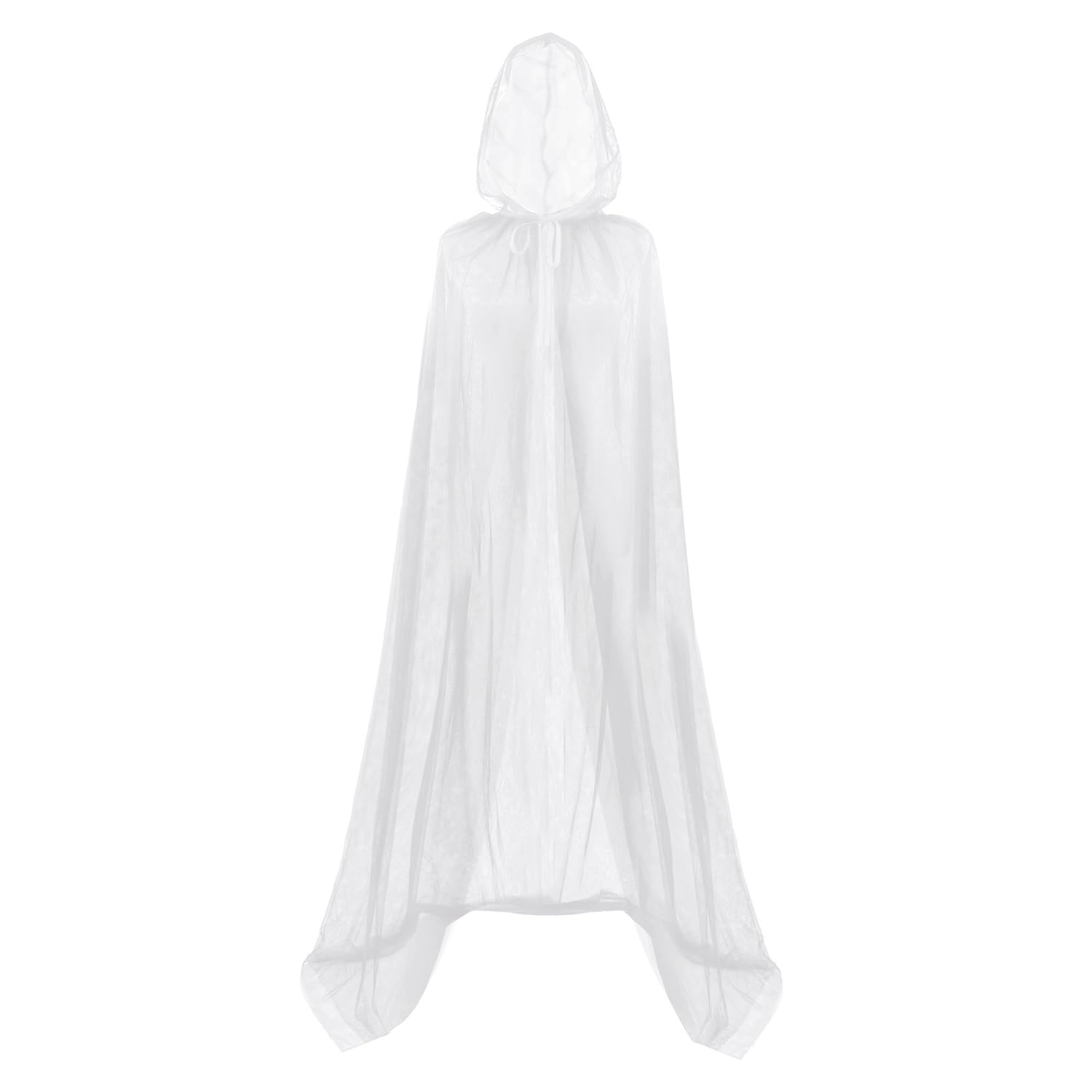 Mayplous Halloween Costume Cloak for Women Adult's Cosplay Tulle Cape Fancy Dress Hood Dress-up for Role Play (Dawn/140cm)