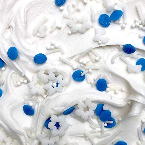 Great Big Blizzard Natural Sprinkles by Supernatural, No Artificial Dyes, Frozen Sprinkles, 3oz