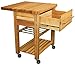 Catskill Craftsmen Baby Grand Workcenter with Drop Leaf and Wine Rack