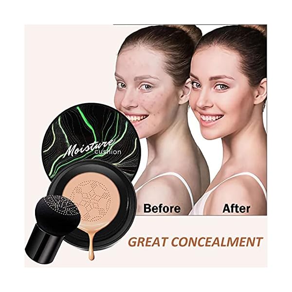 Mushroom-Head-Foundation-Air-Cushion-CC-Cream-BB-Cream-Moisturizing-Concealer-Moisturizing-BB-Cream-Makeup-Base-Long-Lasting-with-Mushroom-Makeup-Sponge-Easy-to-Apply-Round-Natural Mushroom Head Air Cushion CC Cream, BB Cream, Moisturizing Concealer, Moisturizing BB Cream Makeup Base Long Lasting…