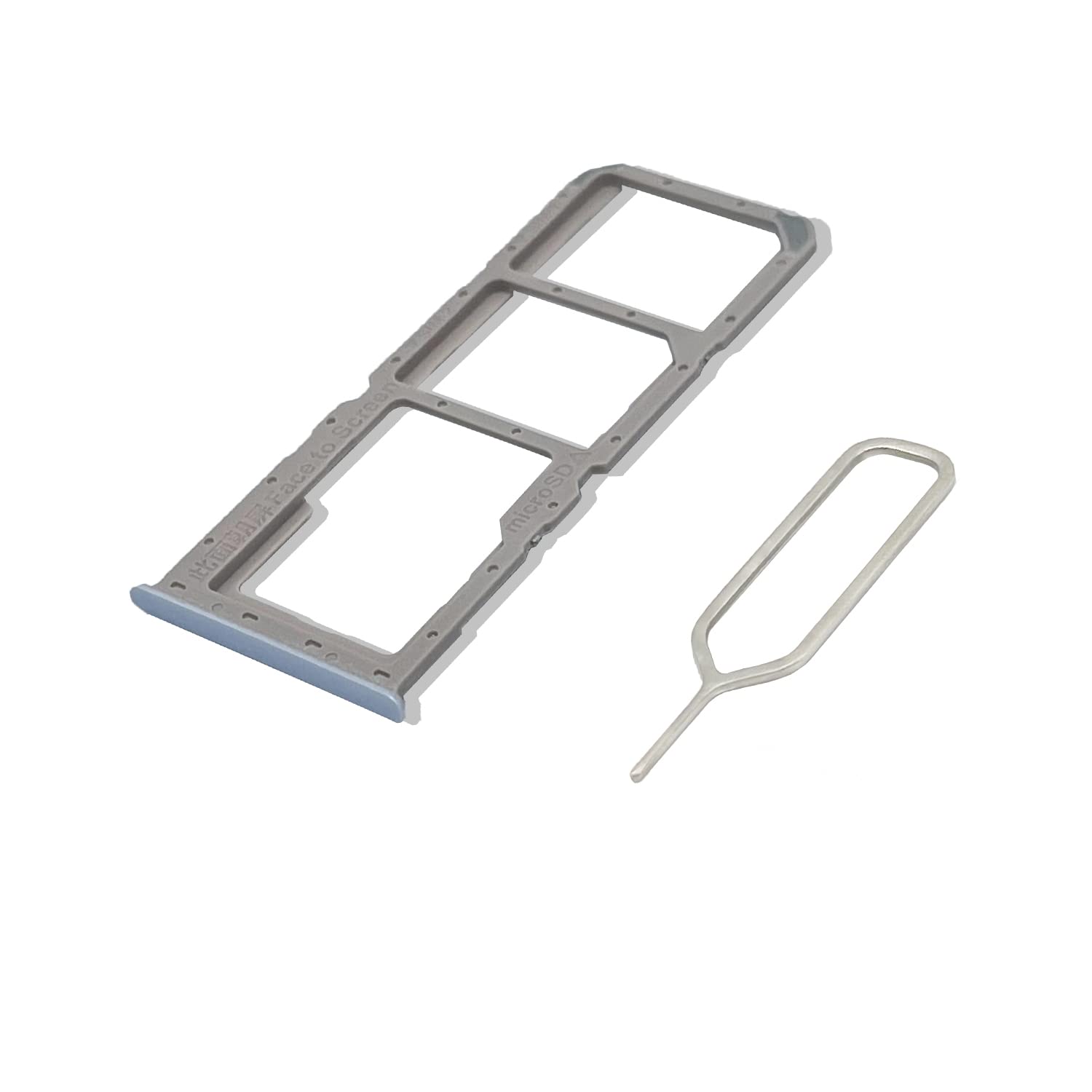 Eonpam Original DUAL SIM Card Slot Tray Holder Replacement for (Oppo A52) Incl SIM Pin (White)