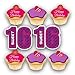 VictoryStore Yard Sign Outdoor Lawn Decorations: Birthday Yard Cards, Sweet 16 Cupcakes Yard Decoration with Stakes
