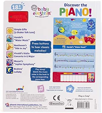 Amazon Com Baby Einstein Discover The Piano Music Sound Book With Built In Keyboard Pi Kids Editors Of Phoenix International Publications Editors Of Phoenix International Publications Editors Of Phoenix International Publications