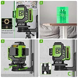 Huepar Laser level 3D Green Beam Tiling Floor Laser