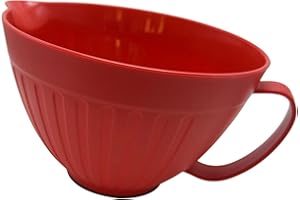 Bothyi Mixing Bowl Batter Bowl Home Dinnerware with Handle Nonslip Base with Pour Spout for Baking Dessert Salad Blending Pre