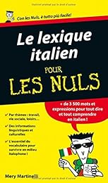 Le  lexique italien pour les nuls