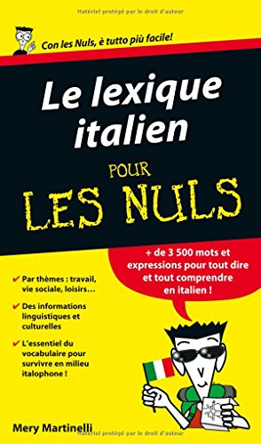 Le  lexique italien pour les nuls