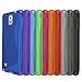 Eco-Fused Case Bundle for Samsung Galaxy Note 4 including 10 Flexible TPU Covers with S Line Design - Slim Fit - Protection from Scratches - Microfiber Cleaning Cloth Included
