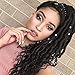 6 Packs/lot Goddess Faux Locs Crochet Hair Braids 16 inch Straight Faux Locs with Curly Ends Crochet Twist Braiding Hair 24 Strands/Pack Black Goddess Locs Synthetic Hair Extensions Dreadlocks (1b)