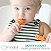 Grabease Baby Fork and Spoon Set for Babies & Toddlers - BPA-Free & Phthalate-Free Self-Feeding Cutlery - Orange Toddler Utensils