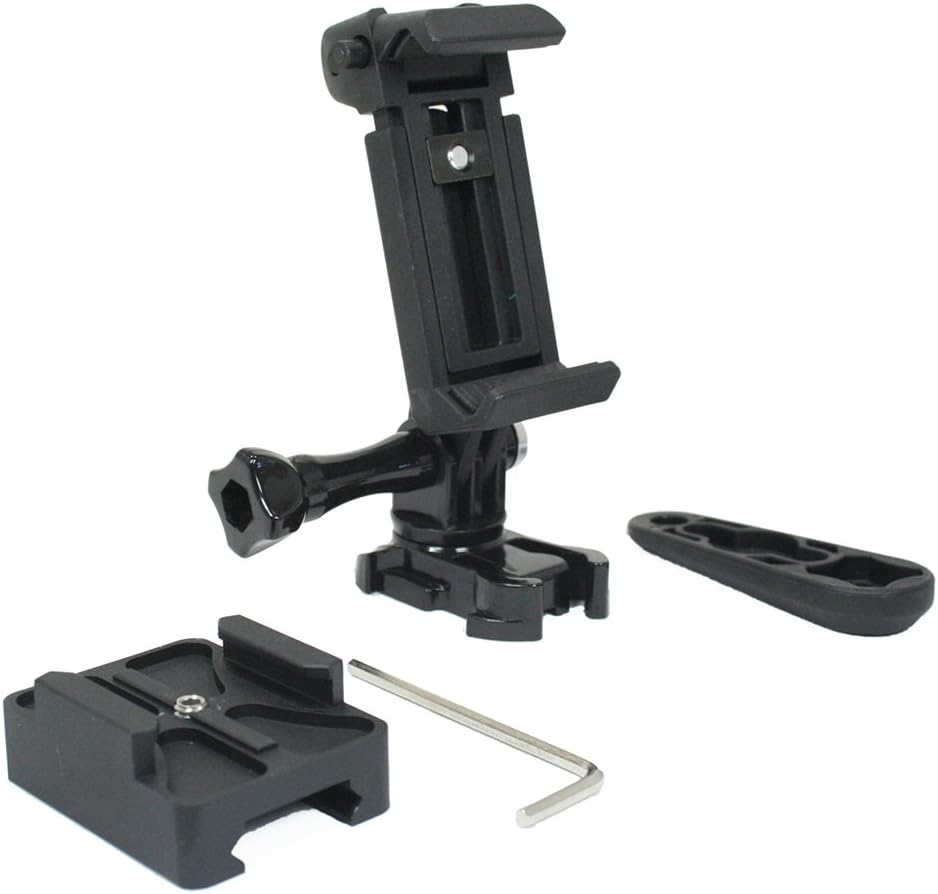 Action Mount Picatinny Rail Mount + Locking Smartphone