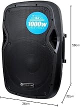AVC Designs RZ12A V3 Portable 12 inch 1000W Active PA Speaker view 5