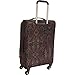 LONDON FOG Soho Softside Expandable Spinner Luggage, Brown Paisley, Carry-On 21-Inch