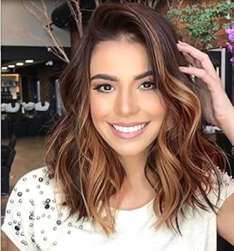 Amazon Com 360 Lace Frontal Human Hair Ombre Bob Wigs Body Wave