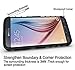 BELLETAS S6 case,Galaxy S6 Case,S6 2 in 1 Plastic and TPU Hybrid Rubber Strong Hard Back Heavy Duty Shockproof Protective Armor Cover Case with Stand for Mens Samsung Galaxy S 6 (Black)