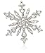 Akianna Silver-Tone Swarovski Element Crystals Snowflake Pin Brooch