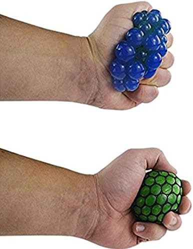 Mesh Squishy Balls Stress Relief Balls Squeeze Grape Balls Pack of 12