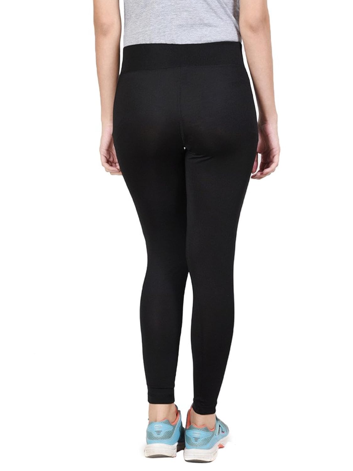onesport women's polyester spandex jersey black tights(onsp12bl-p)