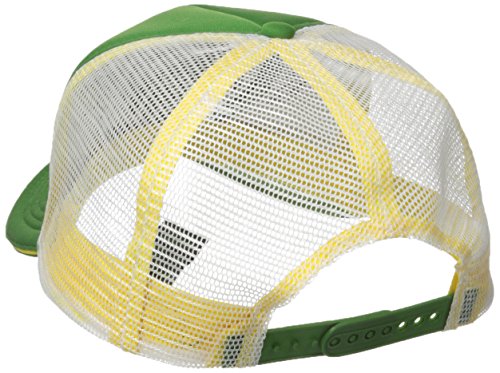 John Deere Embroidered Logo Mesh Back Foam Trucker Hat - One-Size - Men's - John Deere Green