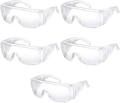 Yellow-Price 5-Pack Safety Glasses Over 