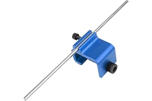 KVAEY Chain Alignment Tool for Motorcycle, 08-0048 Aluminum Sprocket Chain Adjustment Tool, Quick & Accurate Professional Chain Alignment Tool Suitable for ATV Scooter Dirt Bike (Blue)