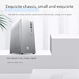 Lodokdre Mini ITX Aluminum HTPC Office Desktop PC Case Single Slot PCIE Silver view 2