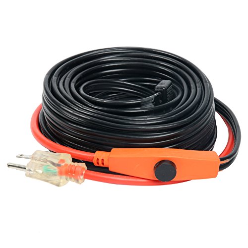 9milelake Cold Weather Pipe and Valve Heating Cable with Built-in Thermostat - 40 Feet - Thumbnail 6